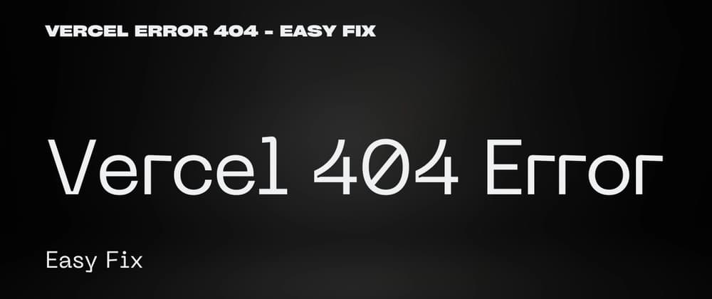 How to Fix Vercel 404 error: Child URL Path Issues